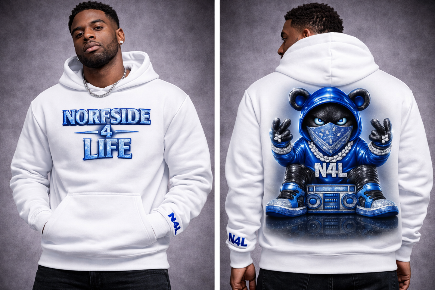 N4L/Blue-Bear Hoodie