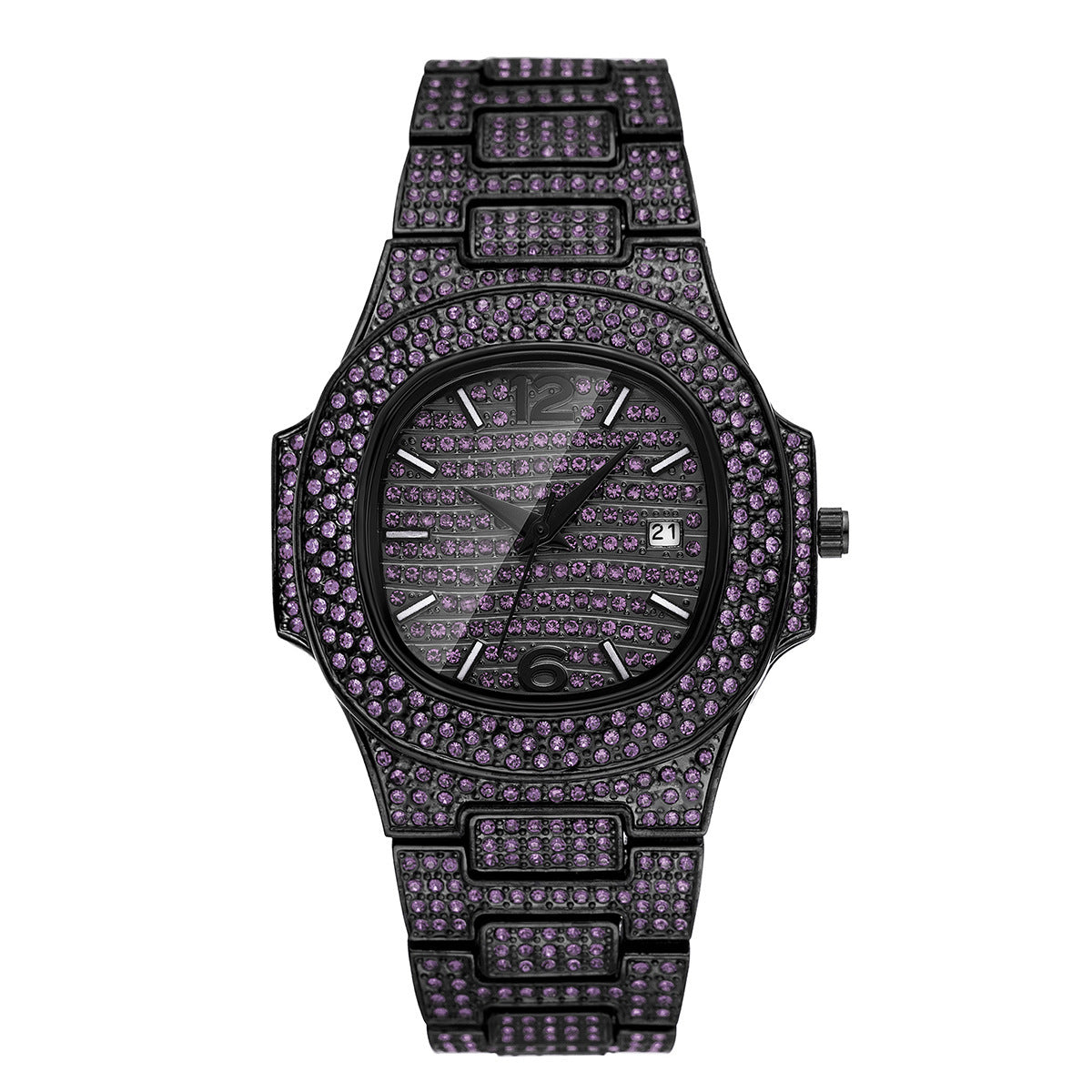 Hip Hop Color Diamond Full Diamond Men's Watch