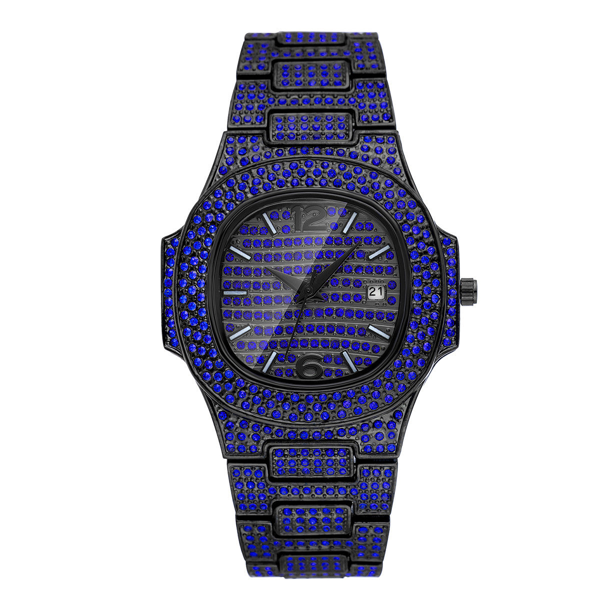 Hip Hop Color Diamond Full Diamond Men's Watch