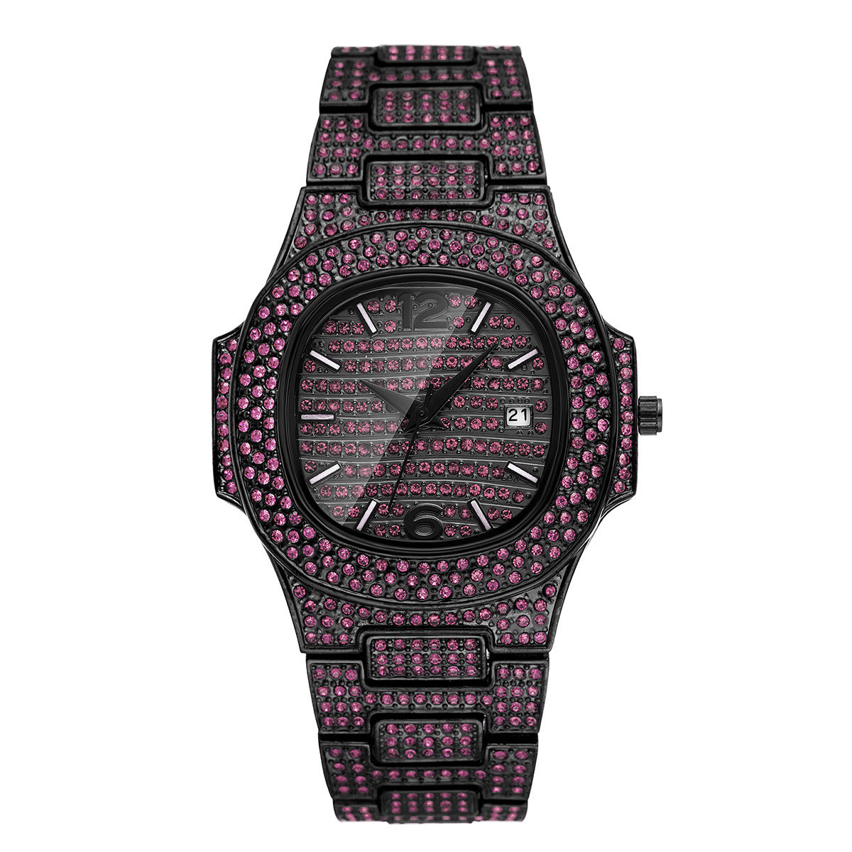Hip Hop Color Diamond Full Diamond Men's Watch