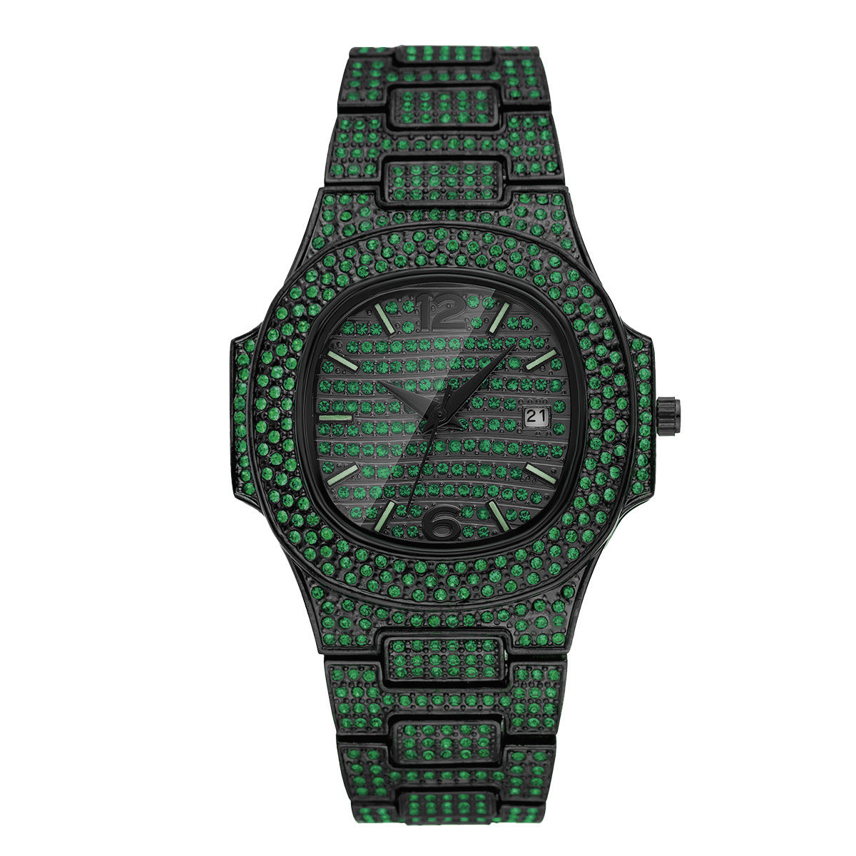 Hip Hop Color Diamond Full Diamond Men's Watch