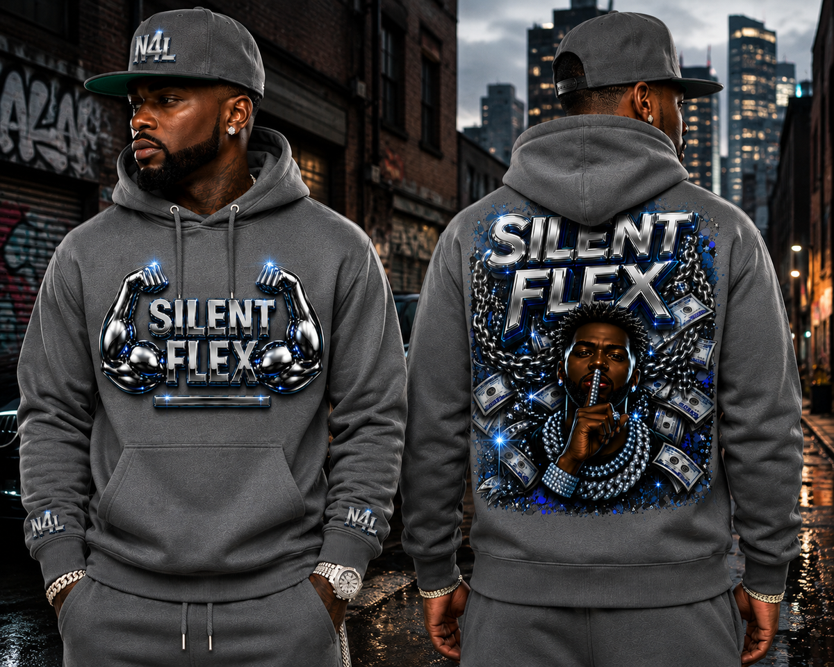 Silent Flex Hoodie in smoked gray alternate product view
