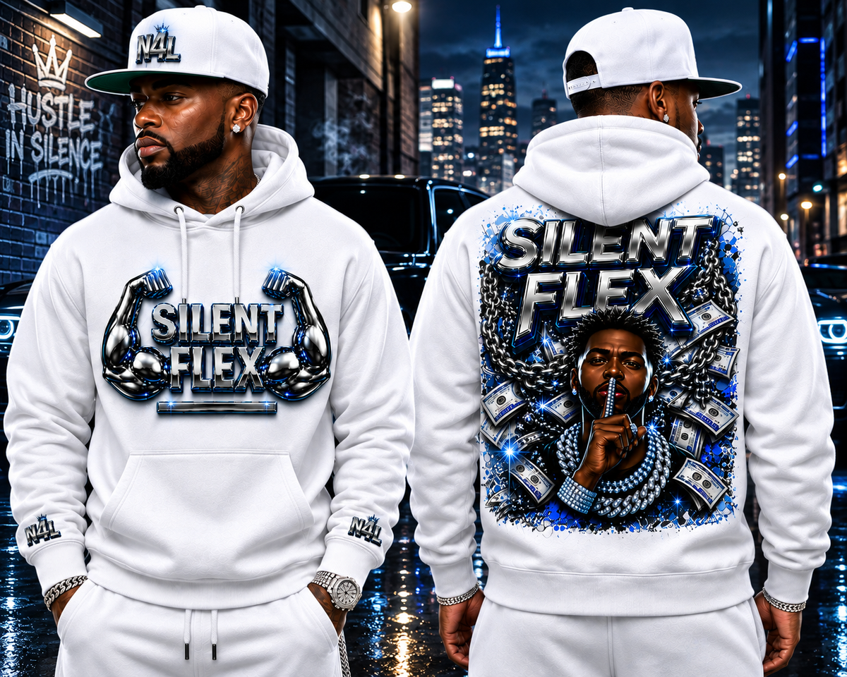 Silent Flex Hoodie in white alternate product view