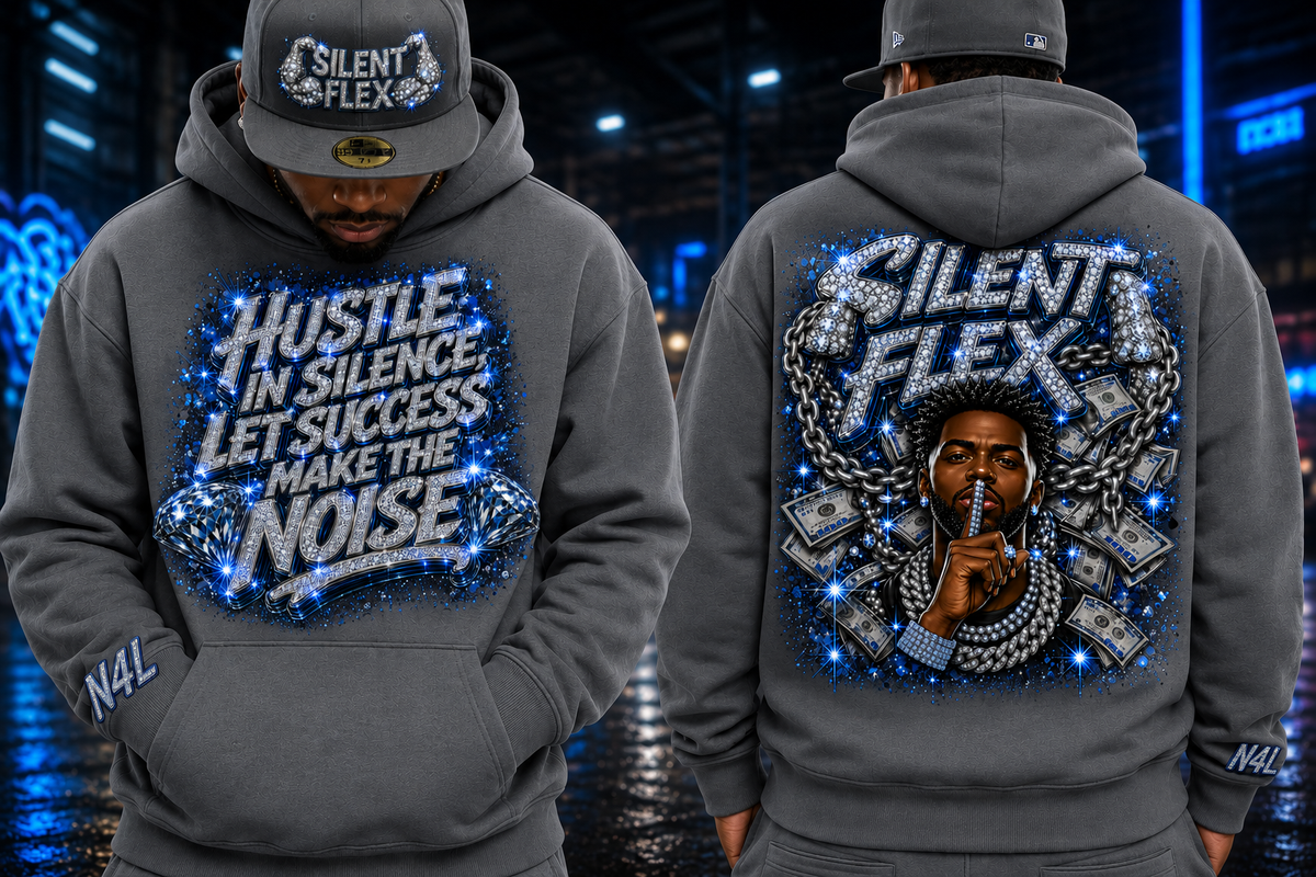 Silent Flex Hoodie in smoked gray product view