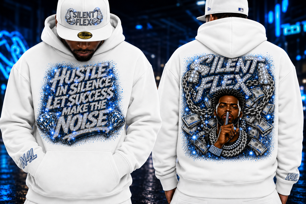 Silent Flex Hoodie in white product view