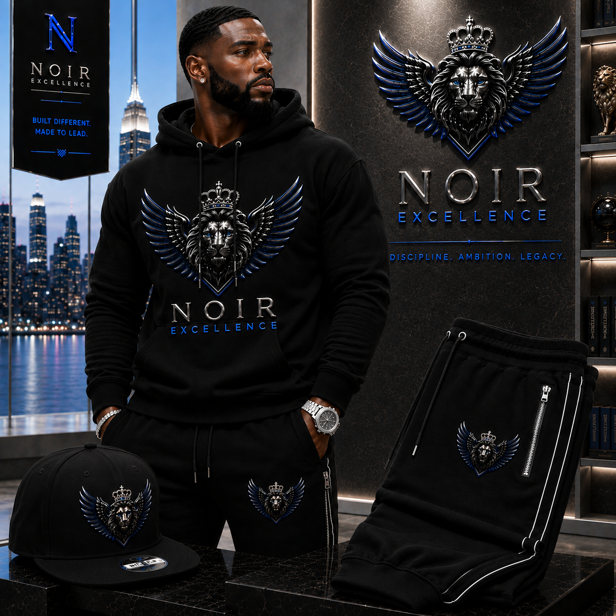 NOIR Excellence Premium Hoodie & Jogger Set